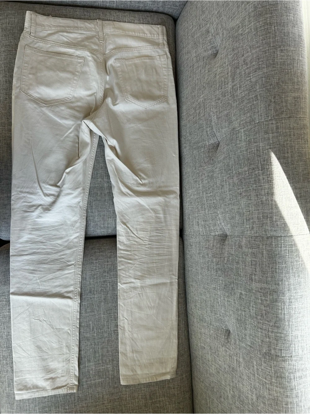 Banana Republic White Stretch Chinos